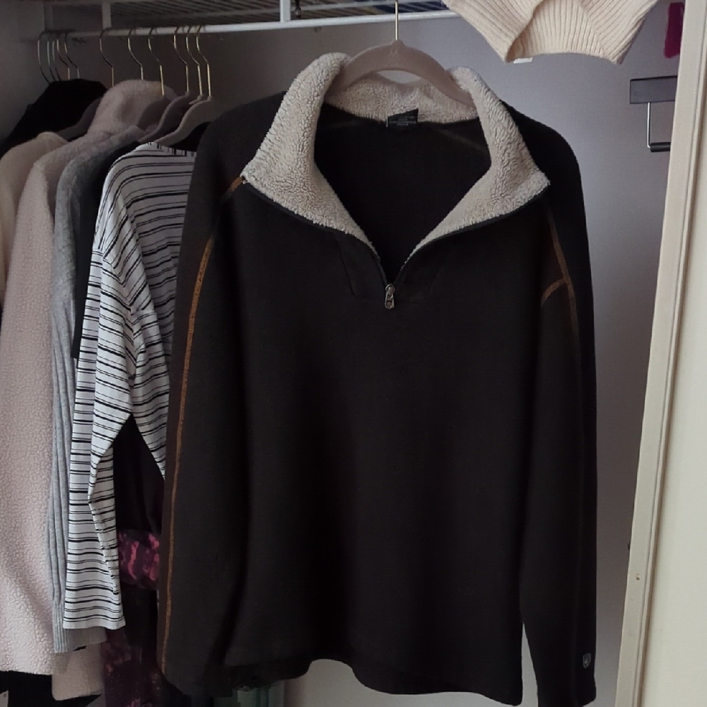 Kuhl Black Quarter-Zip Fleece Pullover XL